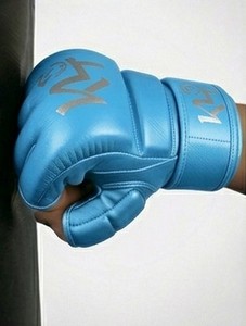 Guantes de Boxeo de Medio Dedo, de Cuero PU, para Entrenamiento y Sparring, para MMA, Muay Thai, Kickboxing, KLTW INT'L KL-MMA-001 - Product Image 5