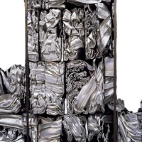 Déchets d'aluminium 99,9 % pur, déchets de fil de grade 6063, utilisation industrielle technique, blanc argenté, compressé en vrac