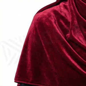 ผ้าคลุมไหล่กำมะหยี่สีพื้นสำหรับผู้หญิง ผ้าพันคอสไตล์ชาติพันธุ์ตะวันออกกลาง เครื่องประดับแฟชั่น - Product Image 4