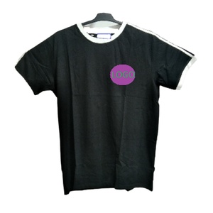 T-shirt imprimé vintage pour hommes à manches courtes 100% coton élégant uni poids lourd Streetwear décontracté séchage rapide épaule tombante unisexe - Product Image 1