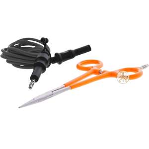 Straight Nose 6.25 <b>Grounded</b> Stainless Steel Hemostats <b>for</b> Bracelet Making & DIY Orange Handles - Product Image 4