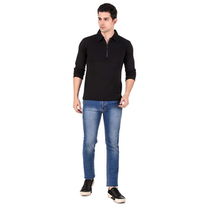 Camiseta de Golf Personalizada para Hombre, Tallas Grandes, Logotipo Bordado, Tejido Transpirable, Lona Sólida, Marca Propia - Product Image 6