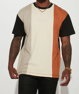 Camiseta de Manga Corta para Hombre, Cuello Redondo, Corte Regular, Estilo Casual, Tejido de Algodón, Diseño con Detalles en Contraste, Estilo Formal - Product Image 5