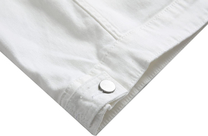 Veste en jean pour homme de style vintage, séchage rapide, personnalisable, 100% coton, mode streetwear d'hiver - Product Image 2