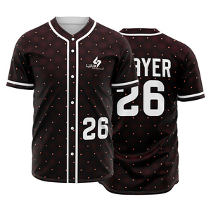 Direct Factory Made Custom Full Button Baseball Softball Jersey Sublimated Team Shirt Breathable Performance Sportswear - Product Image 4
