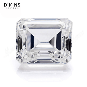 เพชรคุณภาพดีจาก D'vins Jewels เพชรเลี้ยงในห้องปฏิบัติการ ทรงเอเมอรัลด์ ขนาดกะทัดรัด น้ำหนักมาก สี D สำหรับทำเครื่องประดับ CVD - Product Image 1
