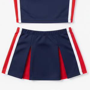 ชุดยูนิฟอร์มเชียร์ลีดเดอร์ระดับพรีเมียม ชุดเต้นรำพร้อมกระโปรง ชุดแฟนซีสำหรับบาสเกตบอล ฟุตบอล และทีมเชียร์ - Product Image 2