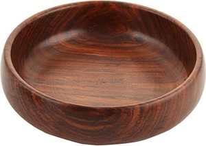Bandeja Decorativa de Madera de Acacia de Lujo con Asa Metálica Dorada con Diseño Floral, Bandeja Redonda para Servir, para Mesa de Centro, Mesa de Comedor, Decoración del Hogar - Product Image 3