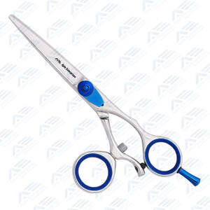 Couronne argentée bord convexe 6.0 pouces 440C cisaillement en acier Salon de coiffure style professionnel Instruments de beauté en acier de haute qualité - Product Image 6