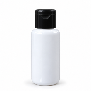 Bouteille en PET noire avec bouchon 50 ml |   Bouteille d'emballage cylindrique à couvercle rabattable pour le stockage domestique et les soins quotidiens – Vente en gros et fournitures en vrac - Product Image 1