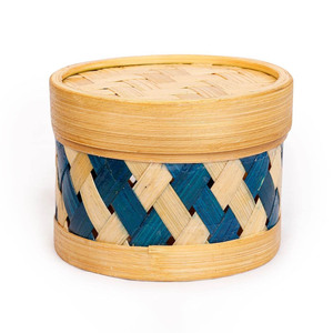 Combo <b>stackable</b> storage box round bamboo weave <b>basket</b> with lid custom made chocolate cake boxes - Product Image 4