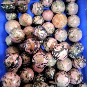 Vente en gros de sphères boule de cristal de quartz rhodonite pierre naturelle Feng Shui pierre précieuse Reiki spirituel décoratif minéraux mascotte - Product Image 1