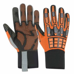 Gants personnalisés en cuir synthétique avec rembourrage en gel mousse, dos en Spandex laminé, protection anti-choc en caoutchouc TPR, poignet en néoprène - Product Image 6