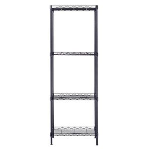 4-Tier Metal <b>Wire</b> Shelving Unit Practical Utility Storage <b>Rack</b> - Product Image 4