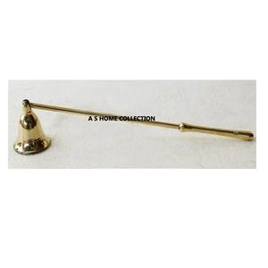 <b>Candle</b> Care Kit Luxury Metal Shiny Polish Gold Bell <b>Shape</b> Durable <b>Candle</b> Stopper with Long Handle <b>Candle</b> Snuffer - Product Image 1
