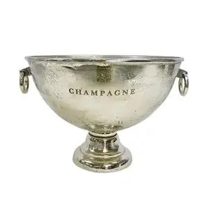Copa de champán chapada en oro rosa para bares, pubs, bodas, fiestas, uso en mesa, para enfriar botellas, copa de champán metálica para hielo - Product Image 2