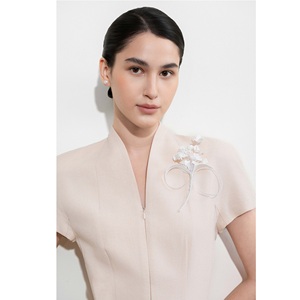 Vestidos Casuales de Alta Calidad LORIA, Vestido Midi con Cuello Camisero, Vestidos Elegantes para Mujer - Product Image 5
