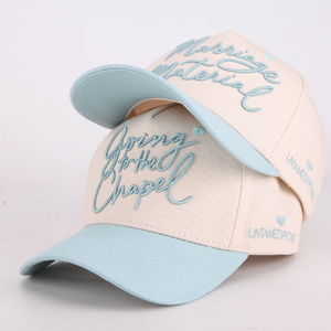 Casquette de baseball à 5 panneaux bicolore avec broderie 3D personnalisée, réglable, en coton, avec fermeture snapback, pour les voyages en plein air et les sports - Product Image 2