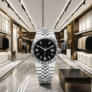 Reloj de Acero Inoxidable de Alta Calidad con Movimiento Mecánico, Edición Limitada Hip Hop, Esfera Negra con Diseño de Panal de Abeja, Números Arábigos 6 y 9 - Product Image 6