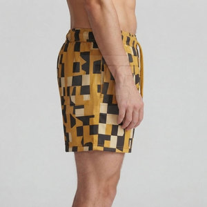 Pantalones Cortos Estampados para Hombre, Sublimación Personalizada, Ropa Deportiva Informal, Cintura con Cordón, para Gimnasio, Entrenamiento, Prenda Ligera - Product Image 5