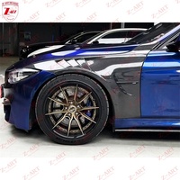 Aile avant en fibre de carbone sèche Z-ART F80 F82 pour BMW M3 M4 2014-2020, aile avant à persiennes en fibre de carbone préimprégnée pour BMW M4 M3 F80 F82
