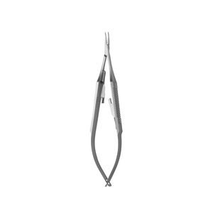 Porte-aiguille Castroviejo micro-courbé lisse 14 cm, instrument chirurgical dentaire en acier inoxydable, kit d'outils de suture de précision - Product Image 1