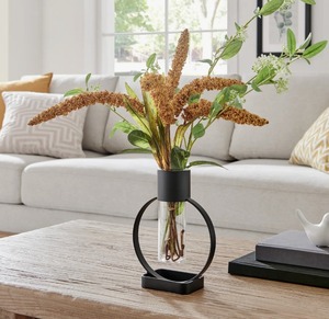 Elegant Metal Table Vase Handmade Floral Display Vase for Dining Table and <b>Shelf</b> Decor At Best Price - Product Image 3