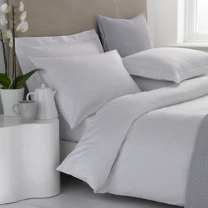 Juego de Funda de Almohada/Almohada de Boda Moderna Blanca Sólida de 400 Hilos, 100% Algodón Orgánico, Ecológica, Reversible, Duradera, Personalizable, Grado A - Product Image 1