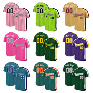 Custom <b>Baseball</b> <b>Jerseys</b>-Breathable Printed 100% Polyester Team Apparel <b>Bulk</b> Factory Price - Product Image 2