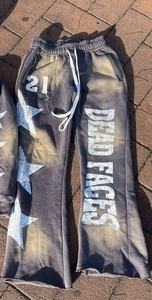 ชุดวอร์มผู้ชายผ้าโพลีเอสเตอร์/ไนลอนแบบแอซิดวอชสำหรับฤดูหนาว น้ำหนักเบา ระบายอากาศได้ดี สไตล์ลำลอง พิมพ์ลาย ซิป กางเกงขายาวทรงบาน เสื้อฮู้ด - Product Image 2