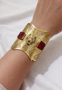 Premium Quality Gold Plated Hand Cuff Cuff <b>Bangle</b> Beautiful Design Cuff <b>Bracelet</b> Perfect For All Occasions Suits All Outfits - Product Image 5