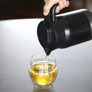 Distributeur de boissons isotherme Calmo 1000 ml en acier inoxydable noir mat de qualité alimentaire, pichet de stockage de glace froide, modèle P85, sans garantie - Product Image 2
