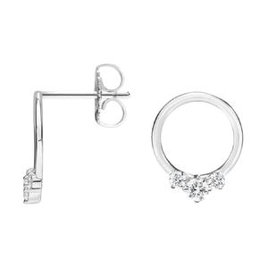 Boucles d'oreilles en argent sterling S925 classiques à la mode avec diamant Moissanite pour cadeau d'anniversaire de fête de mariage - Product Image 2