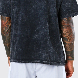 Nouveau T-shirt Homme Tendance Délavé à l'Acide 100% Coton Respirant Manches Courtes Haute Qualité Léger Très Vendu Tendance Prix Raisonnable - Product Image 5