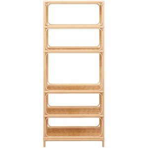 ชั้นหนังสือและตู้หนังสือหวาย5ชั้นแบบขายส่ง,ชั้นหนังสือสไตล์วินเทจสำหรับห้องนั่งเล่นชั้นวางหนังสือสาน - Product Image 2