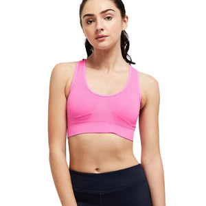 Ensemble de yoga 2 pièces pour femme : Crop top rose et leggings noirs taille haute sans couture, respirant, en Spandex et Polyester, tenue d'entraînement 2026 - Product Image 2