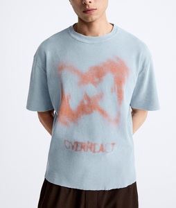 เสื้อยืดโอเวอร์ไซส์สตรีทแวร์ลายกราฟิกสำหรับผู้ชาย ขายส่ง เสื้อยืดแฟชั่นฮิปฮอปผ้าฝ้าย รับทำโลโก้ตามสั่ง OEM - Product Image 3