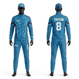 Traje deportivo de fútbol para mujer, premium, 280 GSM, tela de poliéster y spandex, diseño de panel geométrico azul cielo, bordado personalizado, transferencia térmica - Product Image 4