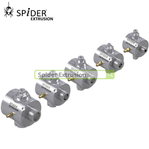 Module de dérivation périphérique pour extrudeuse et vanne de purge rotative interne à bride, passage jusqu'à 50 mm pour tête d'extrusion plastique - Product Image 3