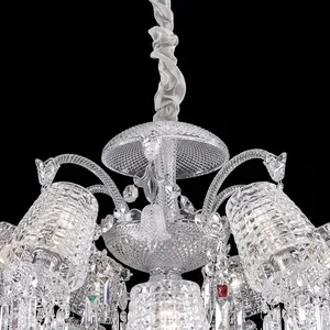 Imported Crystal Chandelier 24 <b>Light</b> Luxury Crystal <b>Ceiling</b> Fixture <b>for</b> Living Room Dining Hall Hotel Wedding Decor Premium Lamp - Product Image 6