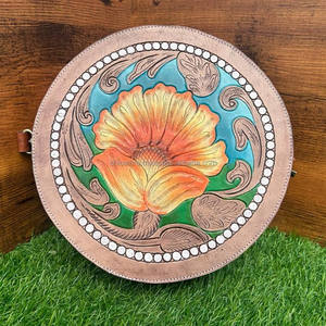 2024 Best Hot <b>Sale</b> New Design Customized Luxury Designer Round Cross-Body for Women's Genuine Leather Circle Shoulder Handbags - Product Image 4