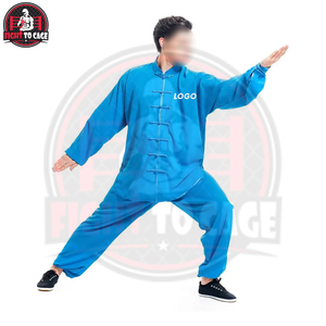 ชุดฝึกซ้อมน้ำหนักเบา สวมใส่สบาย ผลิตในปากีสถาน สินค้ามาใหม่ ทันสมัย คุณภาพสูงสุด ระบายอากาศได้ดี ผลิตจากโพลีเอสเตอร์ สำหรับกังฟูและศิลปะการต่อสู้ - Product Image 4