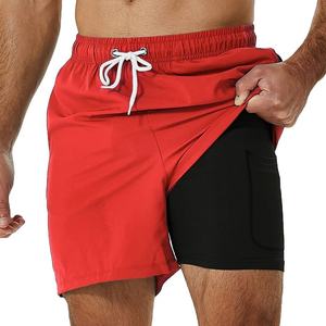 3D Custom Spandex Polyester <b>Mens</b> Swim <b>Trunks</b> With Compression Lined 7in Swim Shorts Quick Dry Swimwear Shorts Bathing Suits - Product Image 3