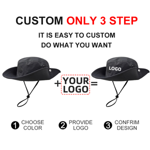 Gorra Deportiva Impermeable con Logotipo Bordado Personalizado, Unisex, de Terciopelo Sólido, Casual, con Protección Solar, de Secado Rápido, Estilo Pescador - Product Image 2