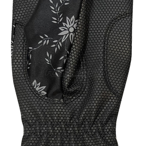 Womens Equestrian Riding <b>Gloves</b> Wholesale Black Floral Print Touchscreen Rein Grip Summer Competition Horse Riding Performance - Product Image 4