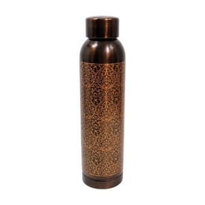 Juego de Regalo de Botella de Cobre con Impresión Personalizada, Diseño Botánico, Botella de Agua con Vasos para Beber, para Hogar y Hotel - Product Image 2