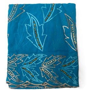 Hijab traditionnel en mousseline de coton à motif floral numérique, écharpe ethnique indienne et pakistanaise pour femme, idéal pour le printemps, doux pour la peau - Product Image 4