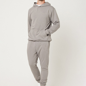 Chándal con Capucha para Hombre, Manga Larga, Color Sólido, Ropa Casual con Bolsillos Laterales, Otoño, Transpirable, Algodón, Corte Regular - Product Image 3