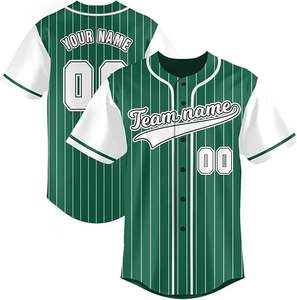 Uniforme de Béisbol Retro Personalizado al por Mayor para Adultos, Sublimación OEM, Jersey de Béisbol Personalizado de Alta Calidad con Bordado por Sublimación - Product Image 1