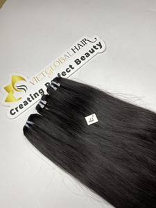 Paquets de trame Extensions de cheveux raides naturels longue durée 100% cheveux humains purs non transformés vierges cheveux humains vietnamiens - Product Image 4